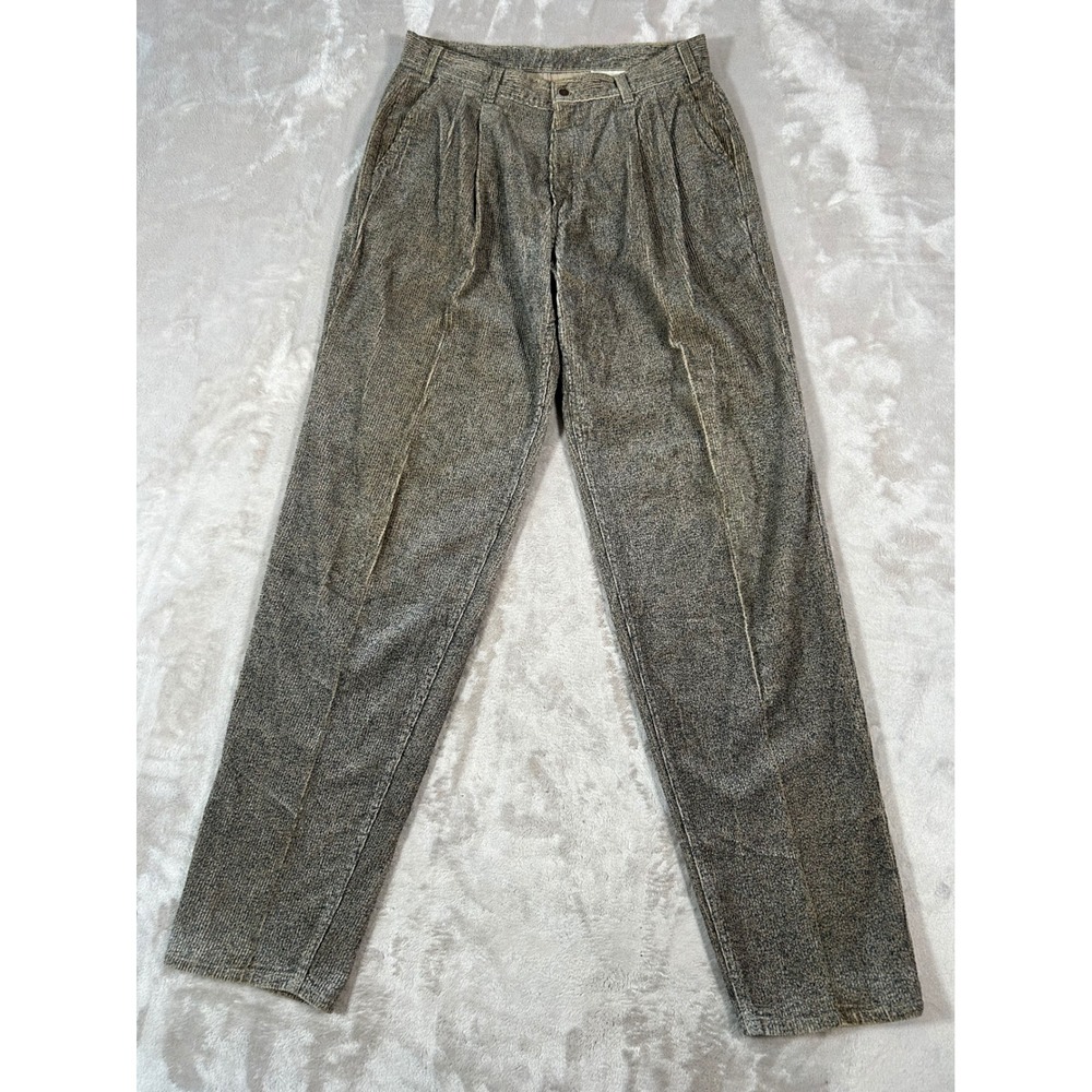 VTG 1989 Levi's SilverTab Corduroy Pants 33x34 Pleated Acid Wash Made USA RARE